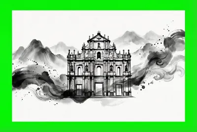 澳门皇冠官网水墨国风标志