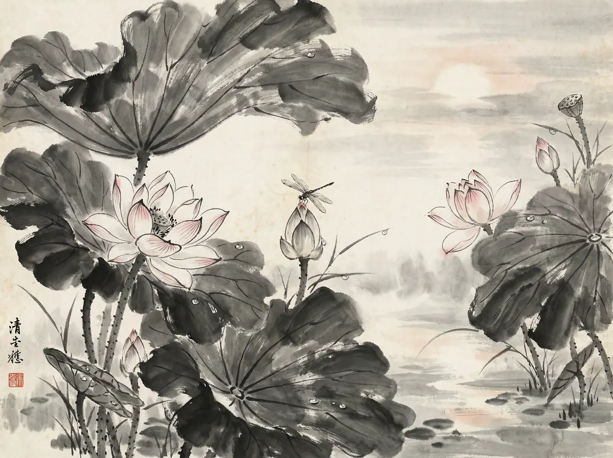 澳门皇冠官网旅行家专栏莲花池水墨画